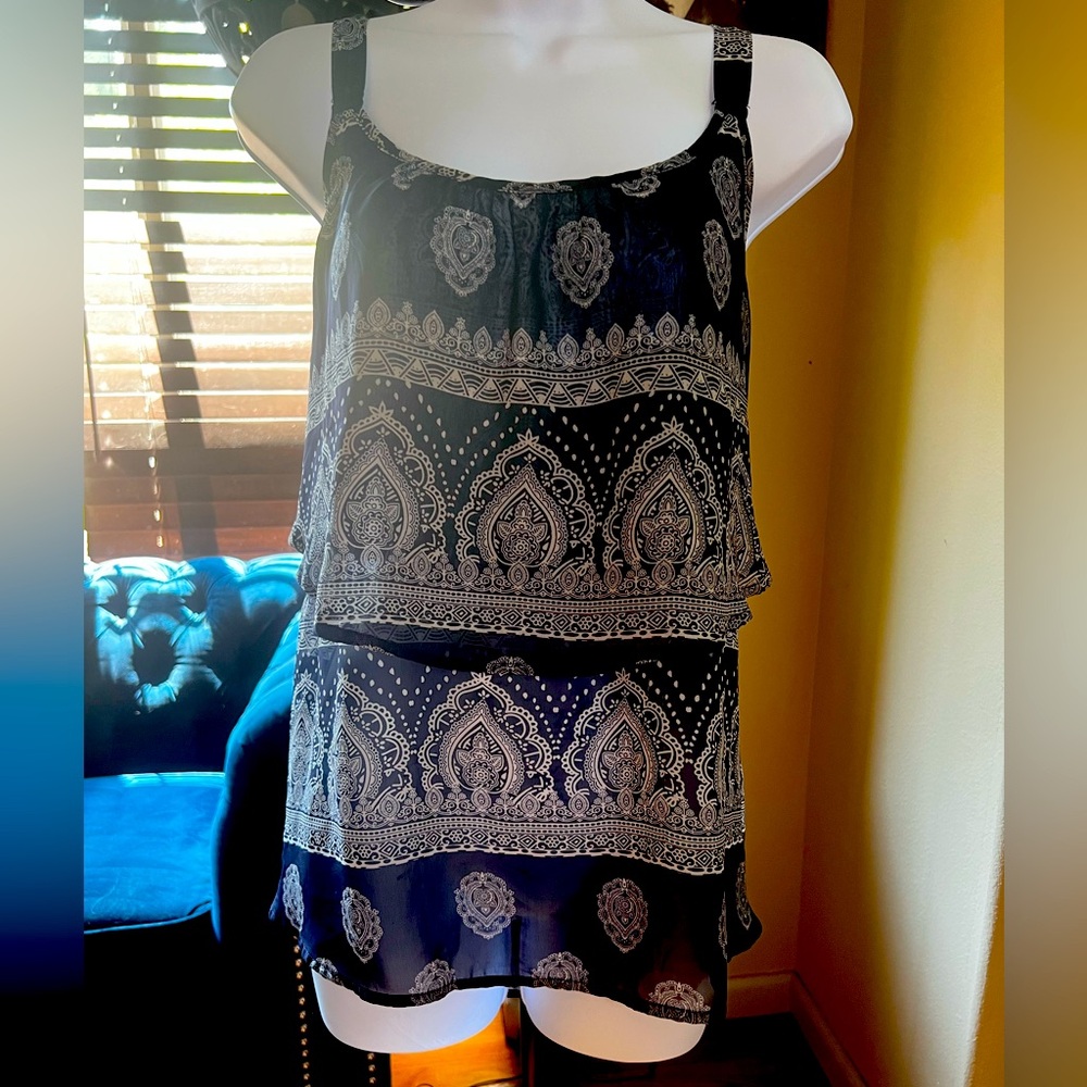 Sheer tank top